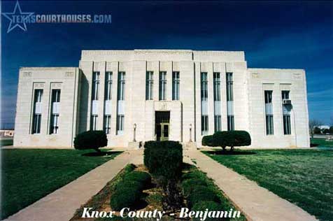Knox County Courthouse in Benjamin, Texas