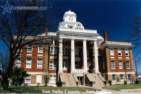 San Saba County Courthouse in San Saba, Texas